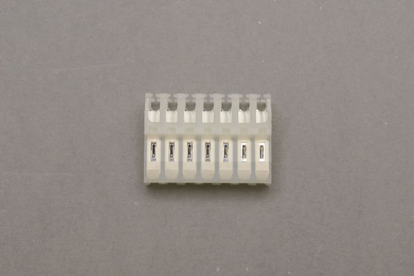 7-pins connectorstrip, raster van 3,96 mm