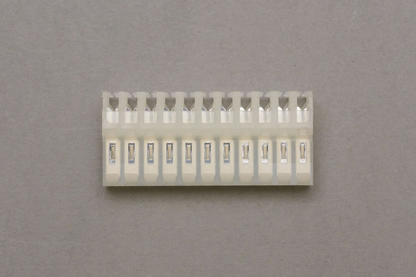 11-pins connectorstrip, raster van 3,96 mm