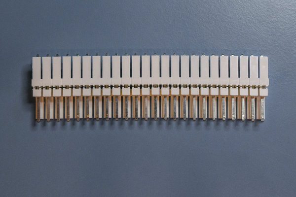 Doppelte gerade Stiftleiste 24 polig 3,96mm Raster mit Verriegelung